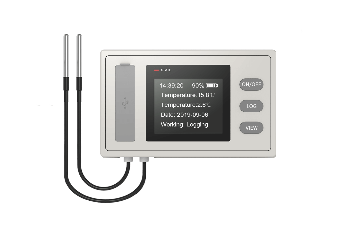 Huato S630 — Taşınabilir Kablosuz Sıcaklık-Nem Kaydedici (GPRS/Bluetooth)
