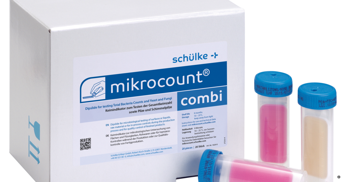 Schülke mikrocount® duo — kombine mikrobiyolojik test sistemi (daldırma lamı)