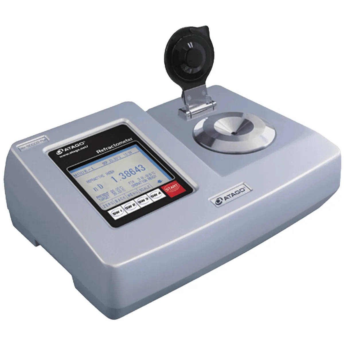 Dijital Refraktometre · kırılma indisi (nD) ve Brix — RX-5000α-Plus (3266) · Atago