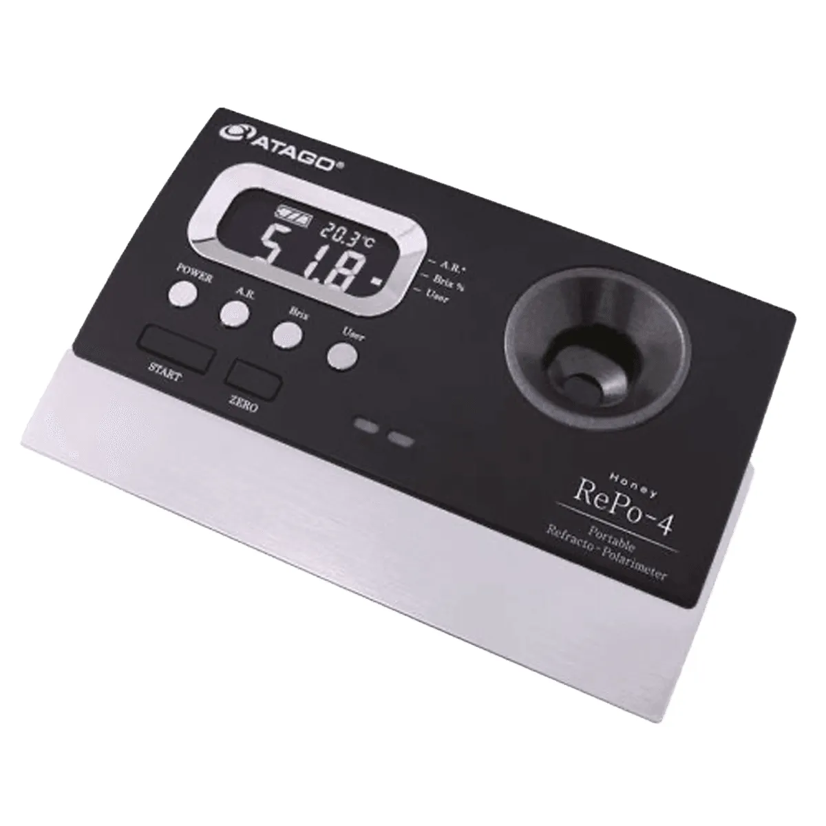 Taşınabilir Refrakto-Polarimetre · kırılma indisi + optik dönme (bal kalite kontrol (fruktoz/glukoz)) — 5014 RePo-4 · Atago