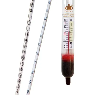 Cam Sakarometre (Brix/Balling, 20 °C) · 10-20 °Bx — 2900TC010/20-qp · Alla France