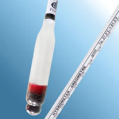 Cam Hidrometre (Ticari Sınıf, 27 °C) · 1.000-1.500 g/mL — 3050FG100/27-qp · Alla France