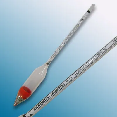 Cam Hidrometre · 1.475–1.545 g/mL, 20 °C referans — 3700FC147/20-qp · Alla