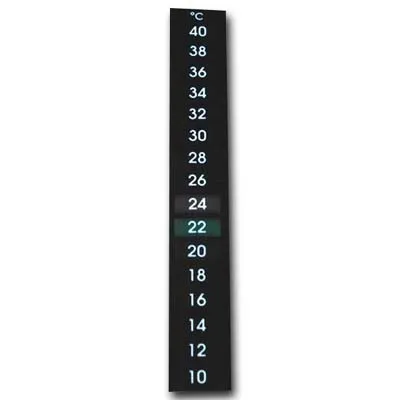 Sıvı Kristal (LCD Şerit) Termometre · +10 … +40 °C — 92600-003 · Alla France