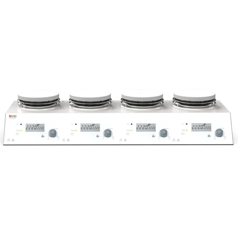 Isıtmalı Manyetik Karıştırıcı · 4-kanallı, LCD — MS-H340-S4 · DLAB