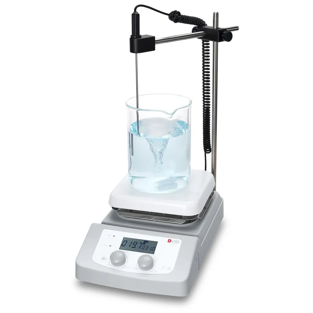 Isıtmalı Manyetik Karıştırıcı · LCD dijital, seramik-kaplı tabla — MS-H380-Pro · DLAB