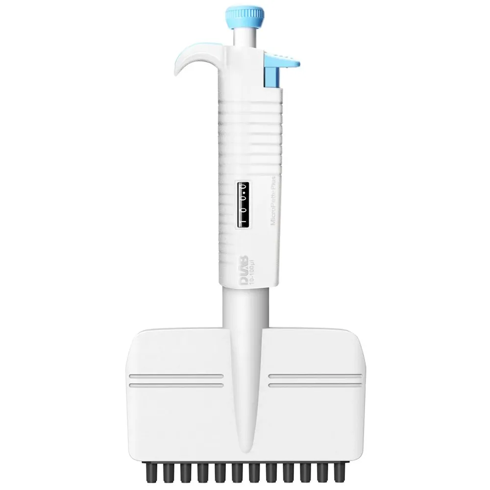 Ayarlanabilir Hacimli Mekanik Pipet (12 Kanal) 10–100 µL · 7041304008 — MicroPette Plus · DLAB