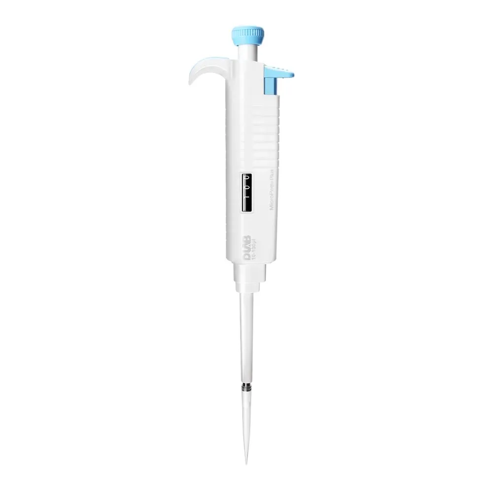 Ayarlanabilir Hacimli Mekanik Pipet (Tek Kanal) 10–100 µL · 7030301008 — MicroPette Plus · DLAB