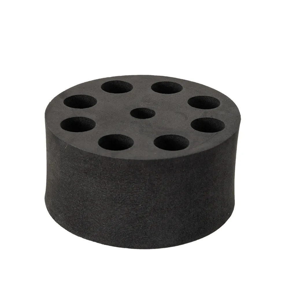 VT1.3.5 Tüp Adaptörü · 8 Yuva, Ø20 mm (10–15 mL) — Vorteks Platformu · DLAB
