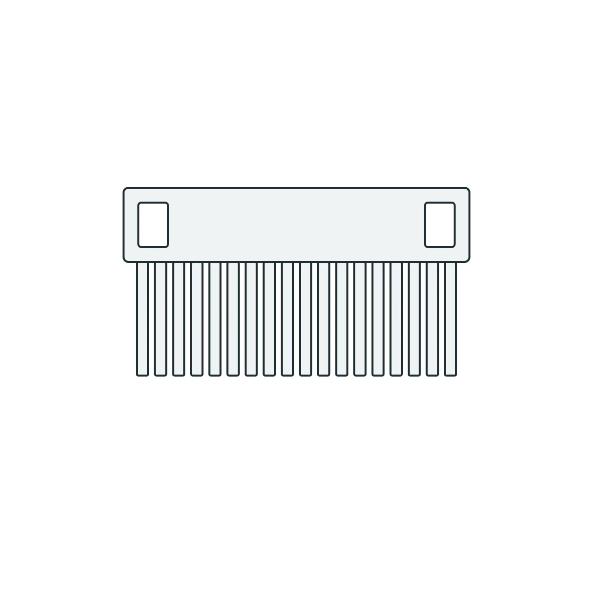 Elektroforez Tarağı 1.5 mm · 18 diş (DL-SUB03/03+) — 18205356 · DLAB