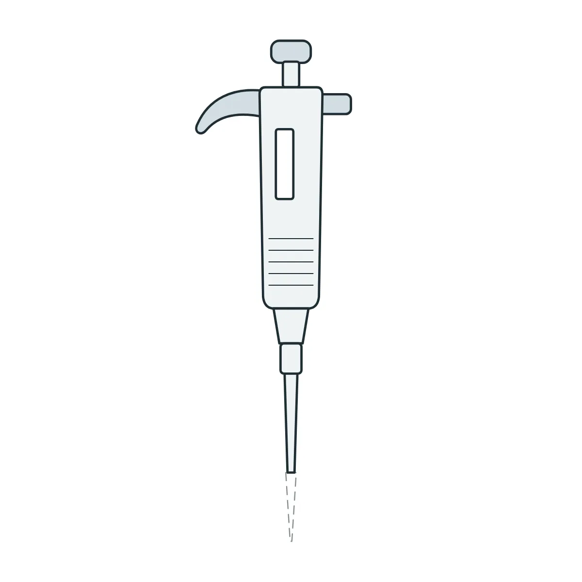 Ayarlanabilir Hacimli Mekanik Pipet (Tek Kanal) 0,5–10 µL · 7030301004 — MicroPette Plus · DLAB