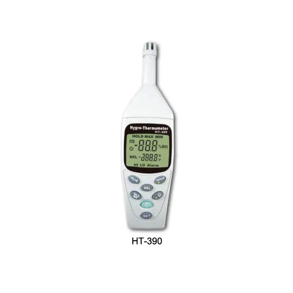 Termo-Higrometre, Taşınabilir (%1–99.9 RH · −40…60 °C) — HT-390 · GONDO