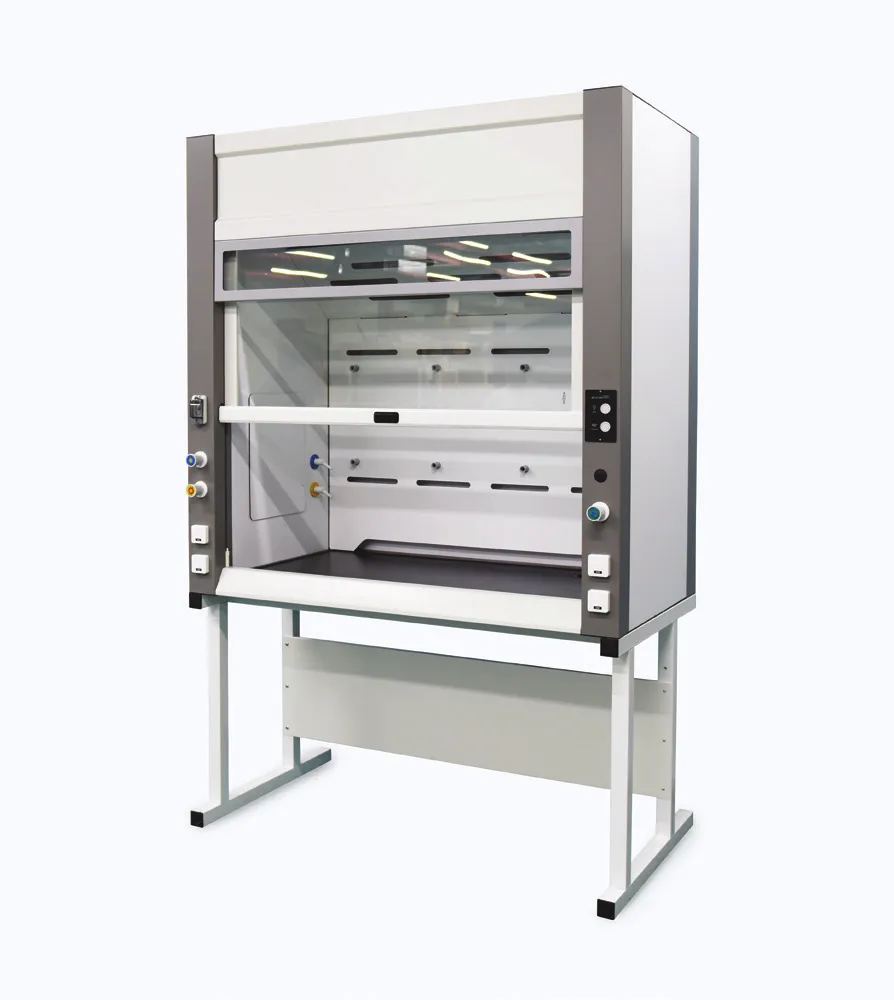 Çeker Ocak · 1200/1500/1800 mm, fenolik gövde — FHB (tezgâh) / FHD (distile-hatlı) · LKlab