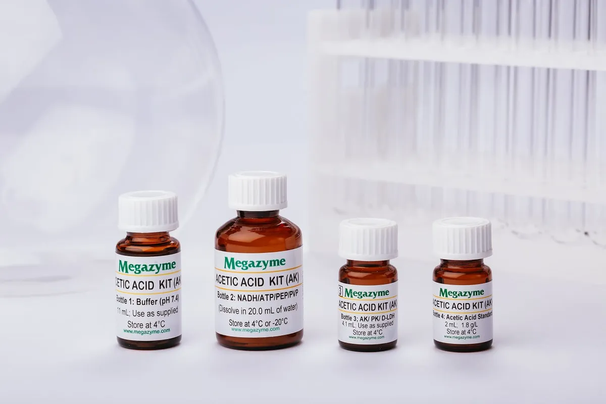 Test Kiti · Acetic Acid (AK; analyser format) — K-ACETAK · Megazyme
