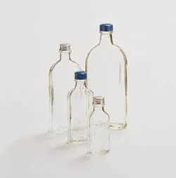 Vidalı Alüminyum Kapaklı, Contalı Kültür Şişesi, Yassı, 100 ml (10 adet) · schuett-biotec