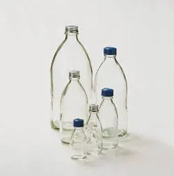 Kültür-Şişesi Alüminyum Vida-Kapaklı+Conta, Yuvarlak 100 ml (10'lu) — 3567103 · schuett-biotec