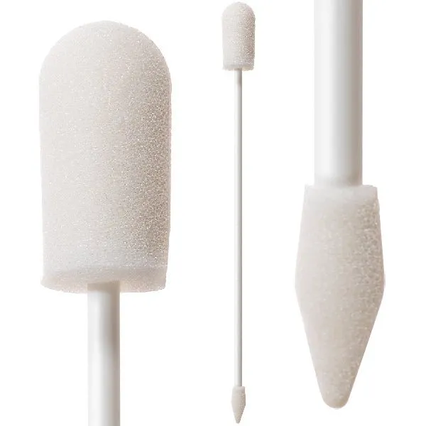 Silindirik + mızrak-uçlu çift köpük başlıklı svab · 6mm / 13mm×14mm / 26mm — 71-7337 · Super Brush