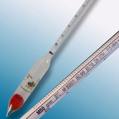 Cam Hidrometre · 1.150–1.200 g/mL, 20 °C referans — 3500MC115/20/M-qp · Alla