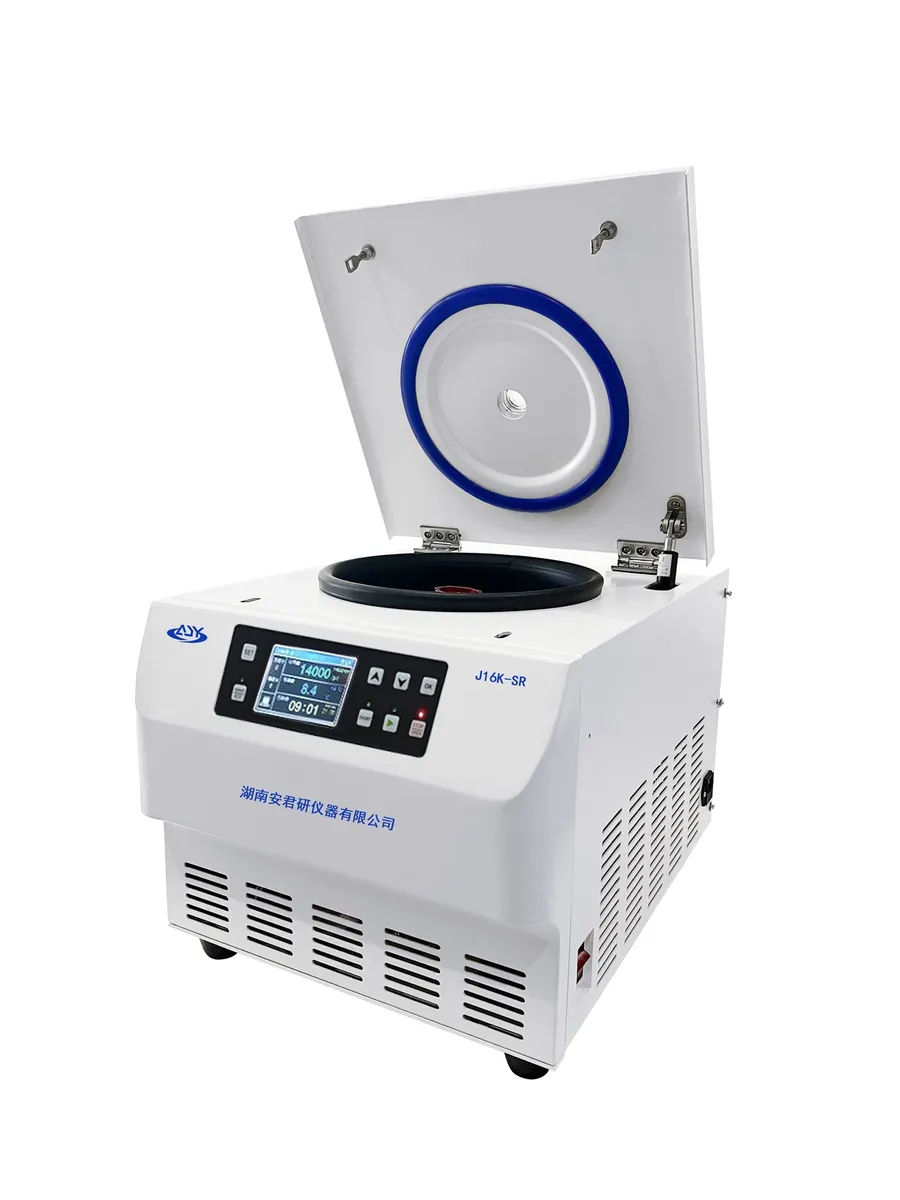 Mini Soğutmalı Yüksek Hızlı Mikrosantrifüj · 16500 r/min, 19175 ×g, 60 mL — J16K-SR · Anjunyan