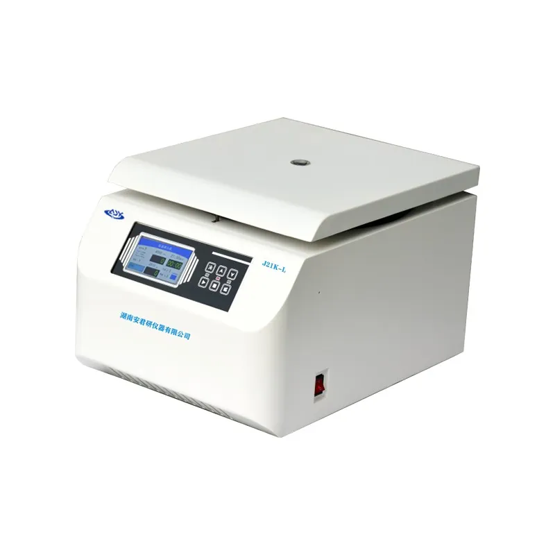 Masaüstü Yüksek/Düşük Devirli Büyük Kapasiteli Santrifüj 3000 ml (Benchtop High & Low Speed 3000ml Large Capacity Centrifuge) — J21K-L · Anjunyan