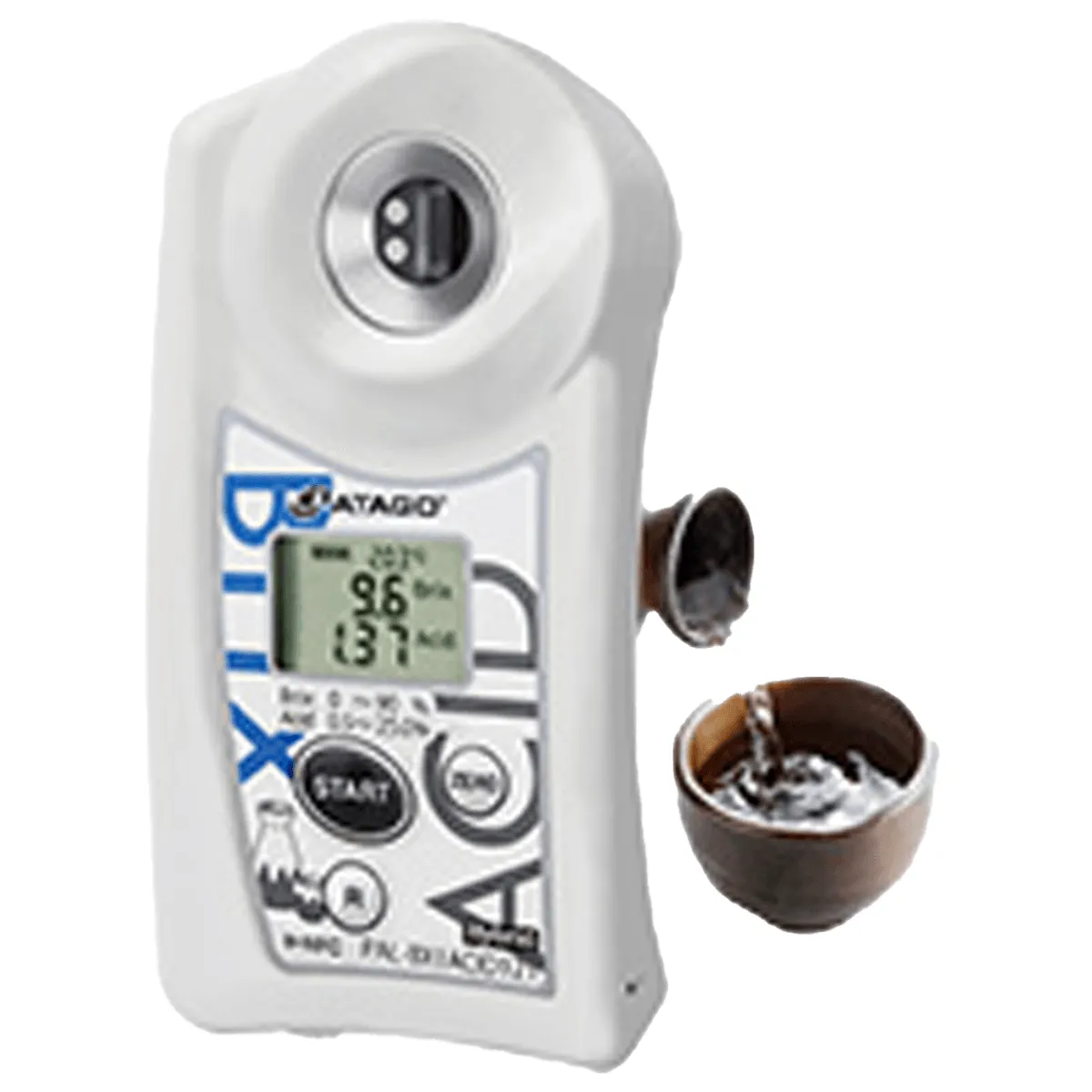 Cep Brix + Toplam Asitlik Ölçer · Sake, şeker-asit oranı — PAL-BX|ACID121 · Atago