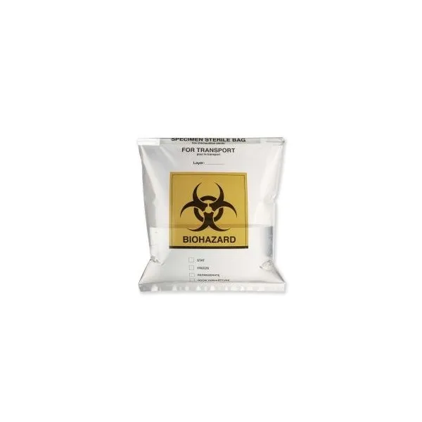 Biohazard — tehlikeli materyal taşıma için sızdırmaz steril torba · Labplas