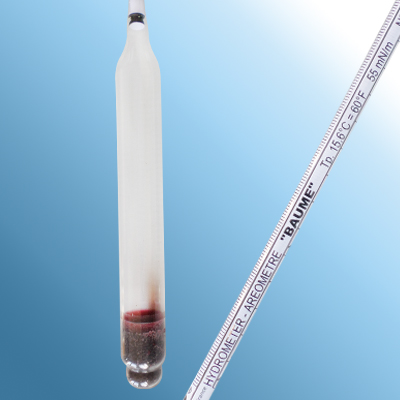 Baumé Hidrometresi · 60-75 °Bé · 15 °C — 0160FG075/15-qp · Alla France