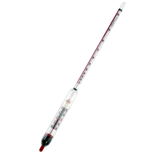 Termometreli Alkolmetre · 0-100 %vol (Gay-Lussac/Tralles/Cartier) · 20 °C — 0500TP000/20-qp · Alla France