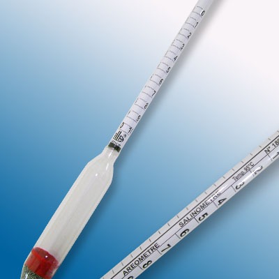 Tuz/salamura hidrometresi · %Vol tuz-skalası 0-10 — 1020CO001/95-qp · Alla France
