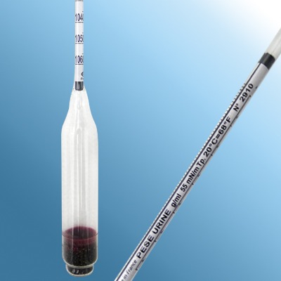 Idrar hidrometresi (ürinometre) · g/mL 1.000-1.060 — 1080PM060/20-qp · Alla France