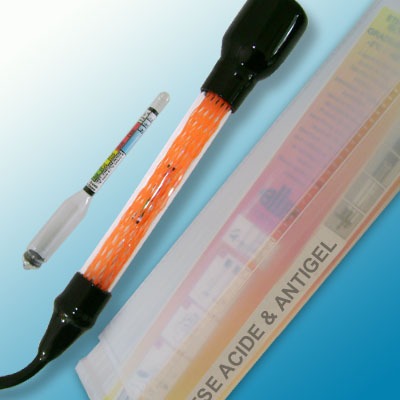 Akü/Antifriz Hidrometresi (pipetli) · 1.100-1.300 g/ml / -5-35°C pipet içinde - tekli plastik kutu — 1240-01-qp · Alla France
