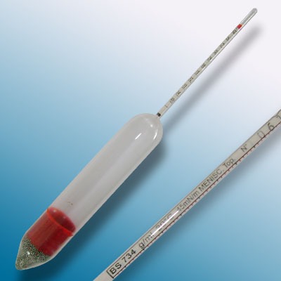 Cam Hidrometre · 1.015–1.025 g/mL, 20 °C referans — Alla France 2210FC015/20-qp