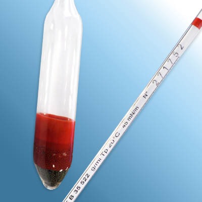 Cam Hidrometre · 1.025–1.035 g/mL, 20 °C referans — Alla France 2240FC025/20-qp