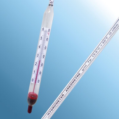Cam Hidrometre · 0.800–0.900 g/mL, 15 °C referans — Alla France 3013T080/15-qp