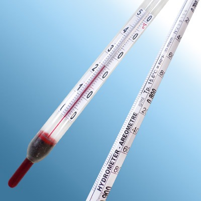 Cam Hidrometre · 0.700–0.900 g/mL, 15 °C referans — Alla France 3024TP070/15-qp