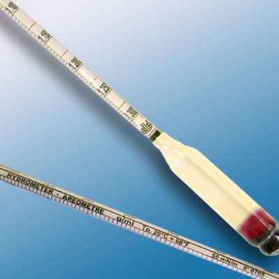 Cam Hidrometre · 1.300–1.600 g/mL, 20 °C referans — Alla France 3030FG130/20-qp