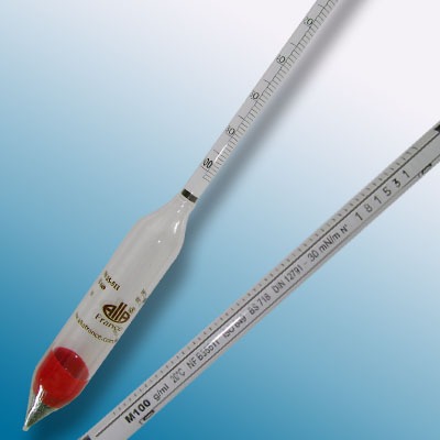 Cam Hidrometre · 0.600–0.700 g/mL, 20 °C referans — Alla France 3100MC060/20/B-qp