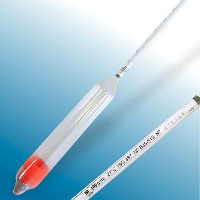 Cam Hidrometre (Tropikal, 27 °C Referans) · 1.200-1.300 g/mL — 3103MC120/27/M-qp · Alla France