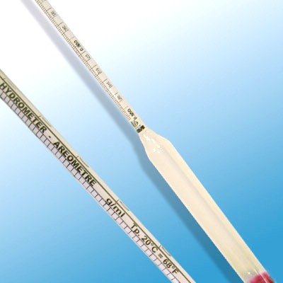 Cam Hidrometre · 0.950–1.050 g/mL, 20 °C referans — Alla France 3110FG095/20-qp
