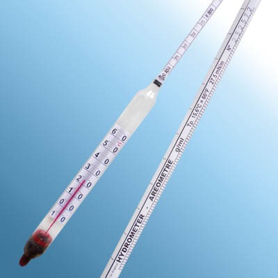 Cam Hidrometre · 0.750–0.850 g/mL, 15 °C referans — Alla France 3113TP075/15-qp