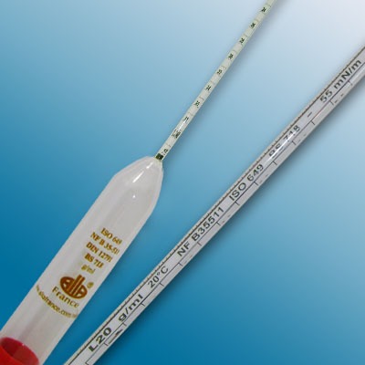 Cam Hidrometre (ISO 649) · L20 0.800-0.820 : 0.0002 g/ml Tp.20°C — 3200LC080/20/B-ca · Alla France