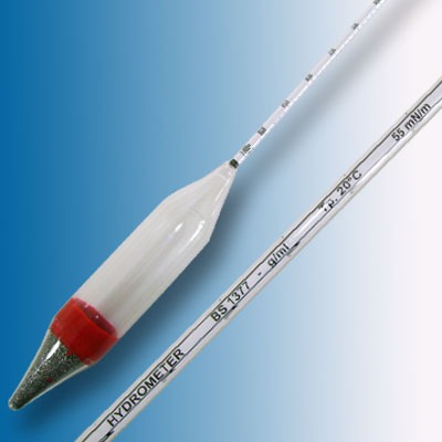 Cam Hidrometre (BS 1377) · 0.995-1.030 : 0.0005 g/ml Tp.20°C — 3460FC030/20-qp · Alla France