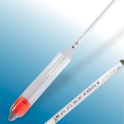 Cam Hidrometre (Tropikal, 27 °C Referans) · 1.450-1.500 g/mL — 3509LC145/27/H-qp · Alla France