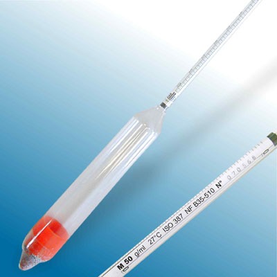 Cam Hidrometre (Tropikal, 27 °C Referans) · 1.200-1.250 g/mL — 3509MC120/27/M-qp · Alla France