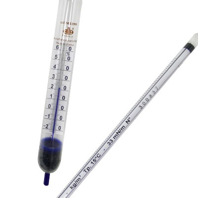 Termo-hidrometre (gövdede termometreli) · 15 °C — 3541LT100/15/L-qp · Alla France