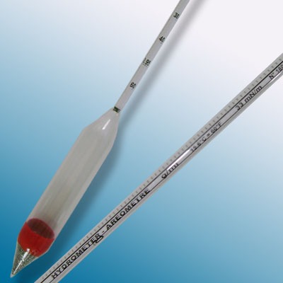 Cam Hidrometre · 1.300–1.360 g/mL, 15 °C referans — Alla France 3600CO130/15-qp