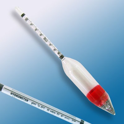 Cam Hidrometre · 1.300–1.360 g/mL, 20 °C referans — Alla France 3600PG130/20-qp