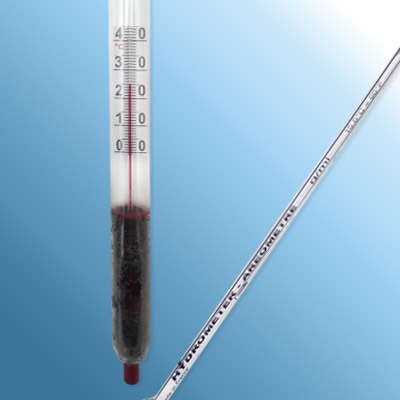 Cam Hidrometre · 1.800–1.860 g/mL, 15 °C referans — Alla France 3600T180/15-qp