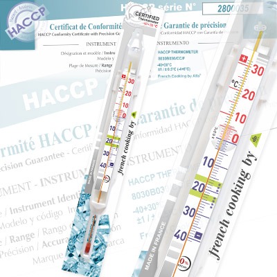 HACCP Derin Dondurucu Termometresi (yüksek-görünürlük) · -40 … +30 °C — 8030B030/CC/F-bl · Alla France