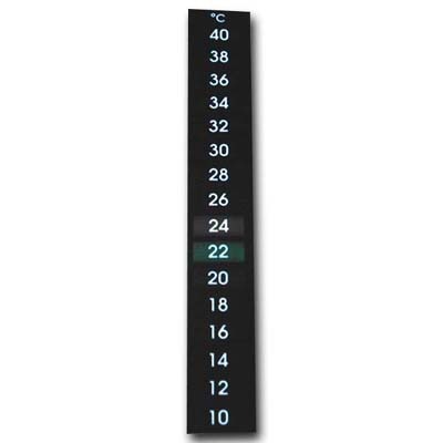 Sıvı Kristal (LCD Şerit) Termometre · +10 … +40 °C — 92600-003 · Alla France